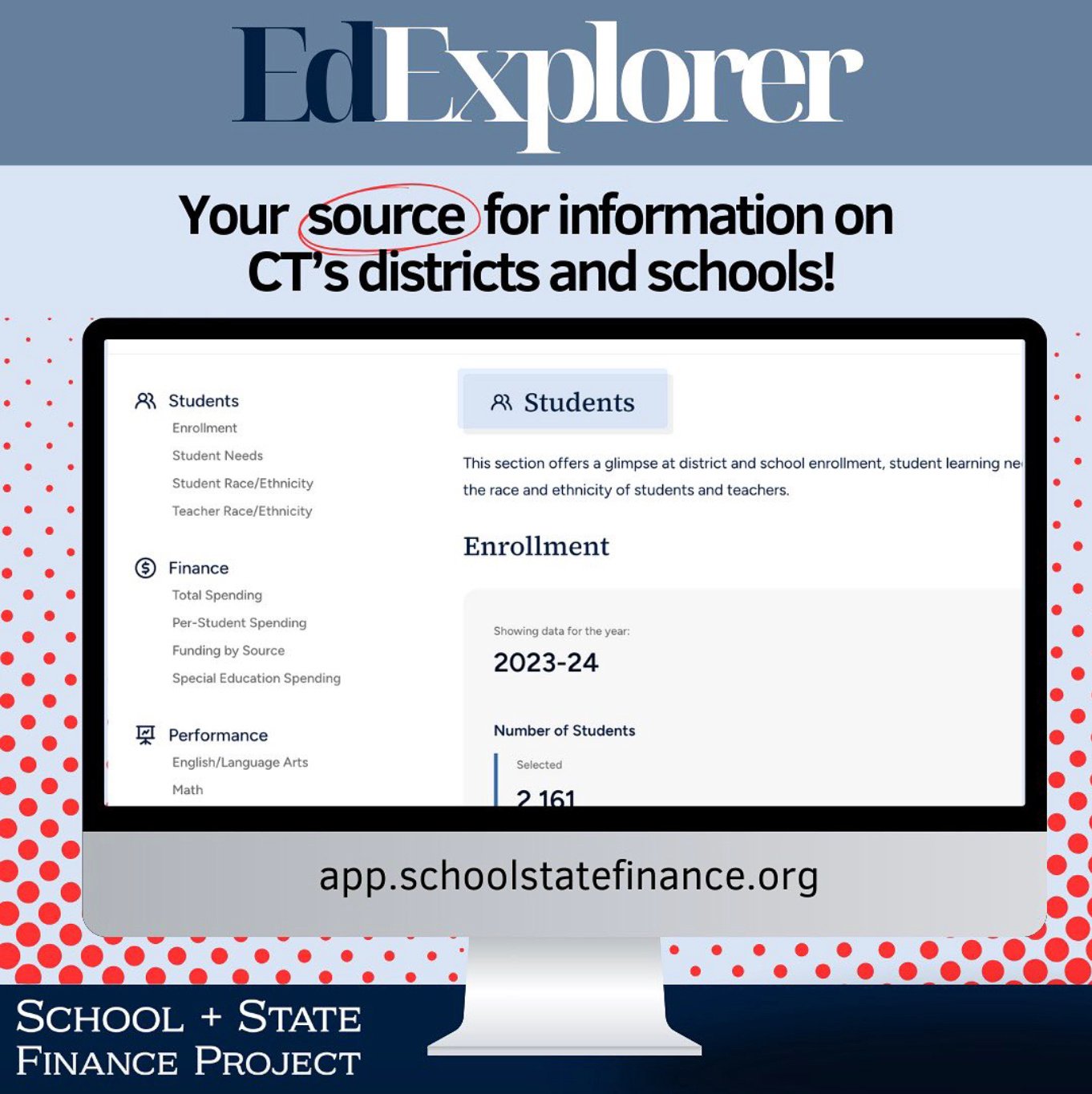 EdExplorer is your source for information on Connecticut's districts and schools