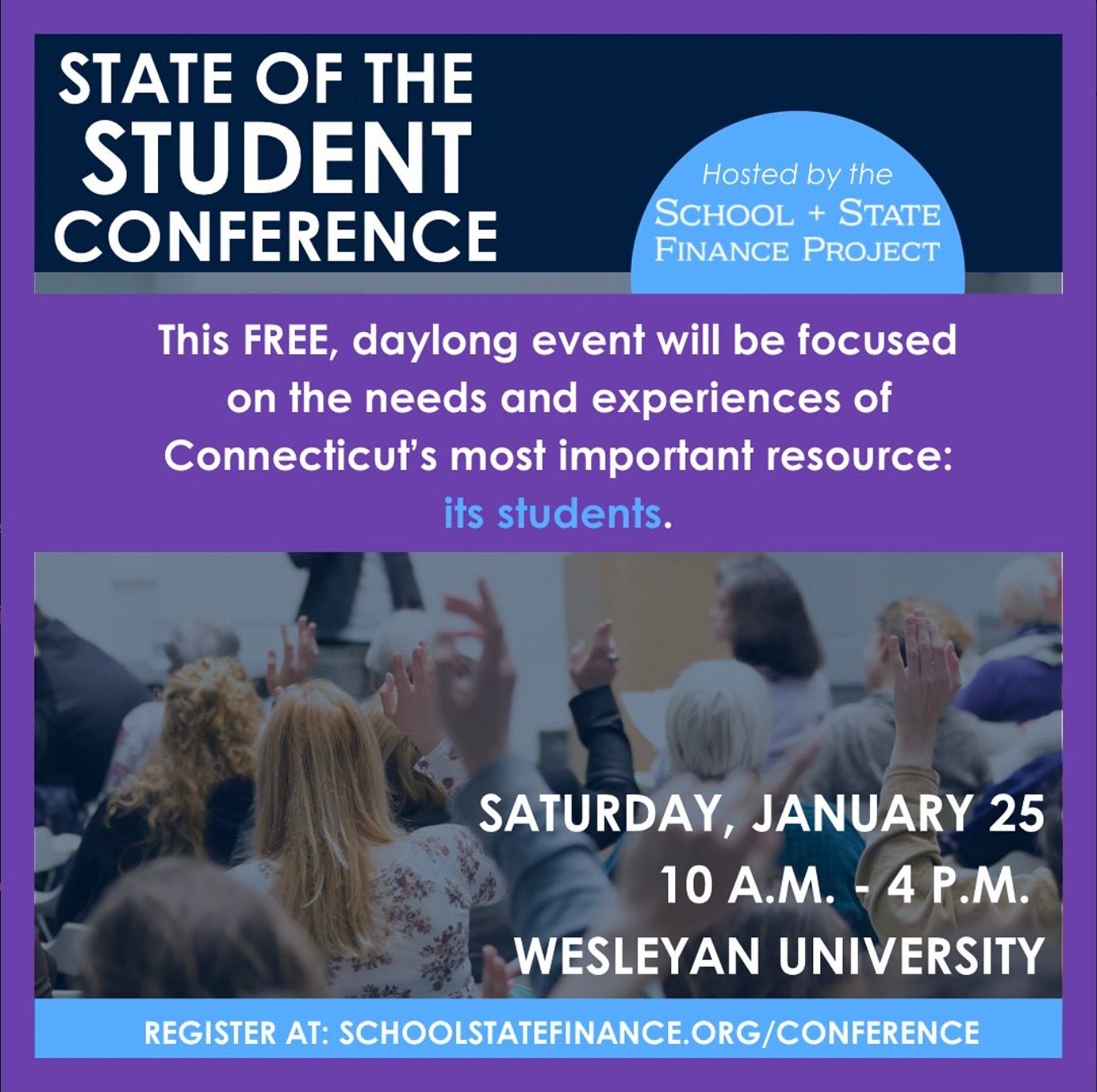 Inviting you to the State of the Student Conference on January 25, 2025