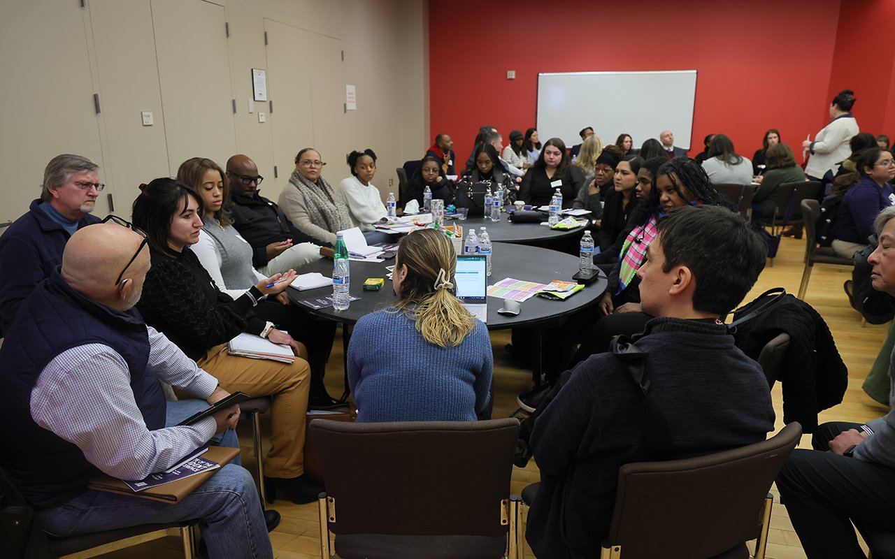 Attendees gather for a breakout session at the State of the Student Conference