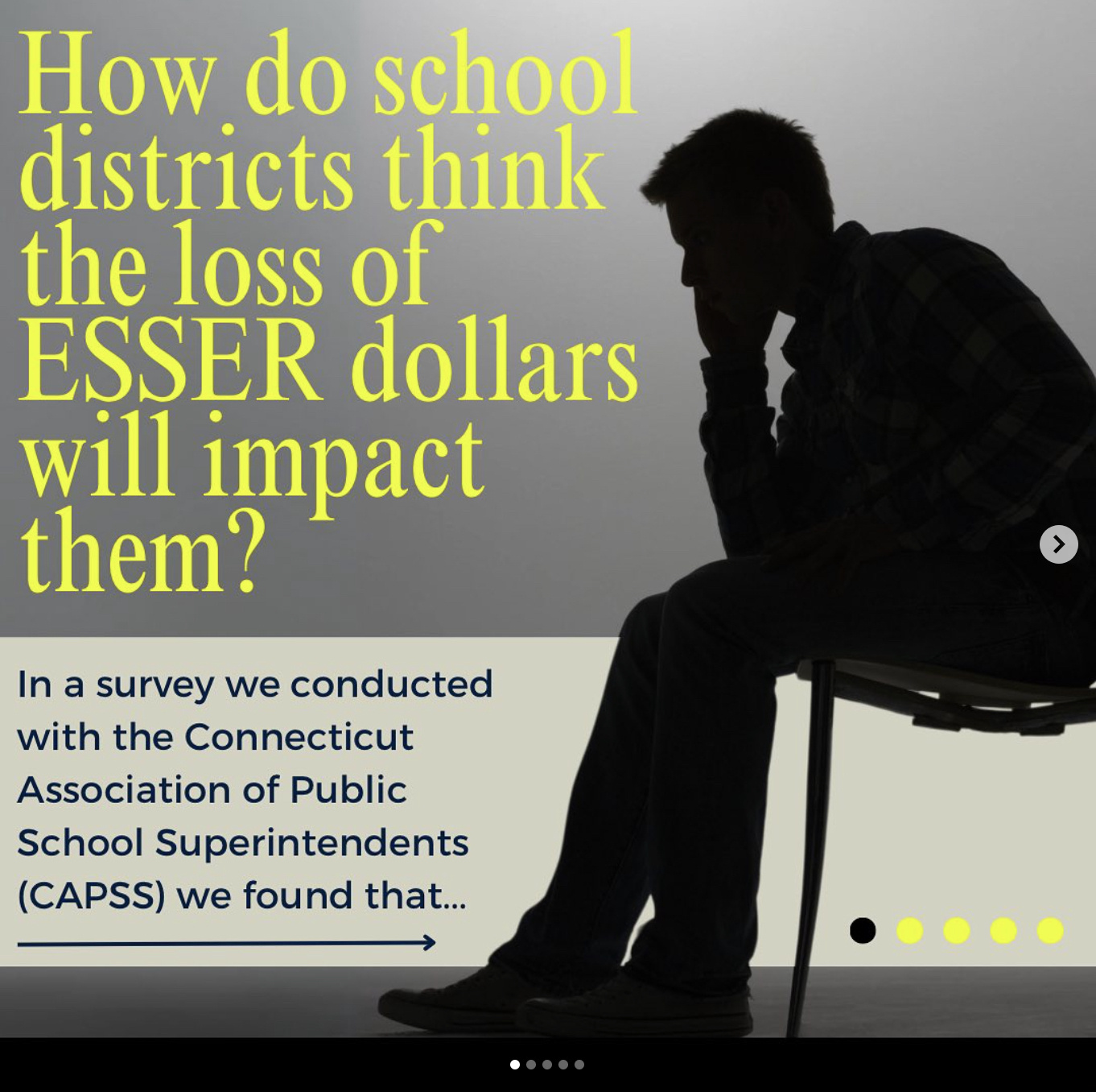 Graphic summarizing how the loss of ESSER dollars will impact school districts.