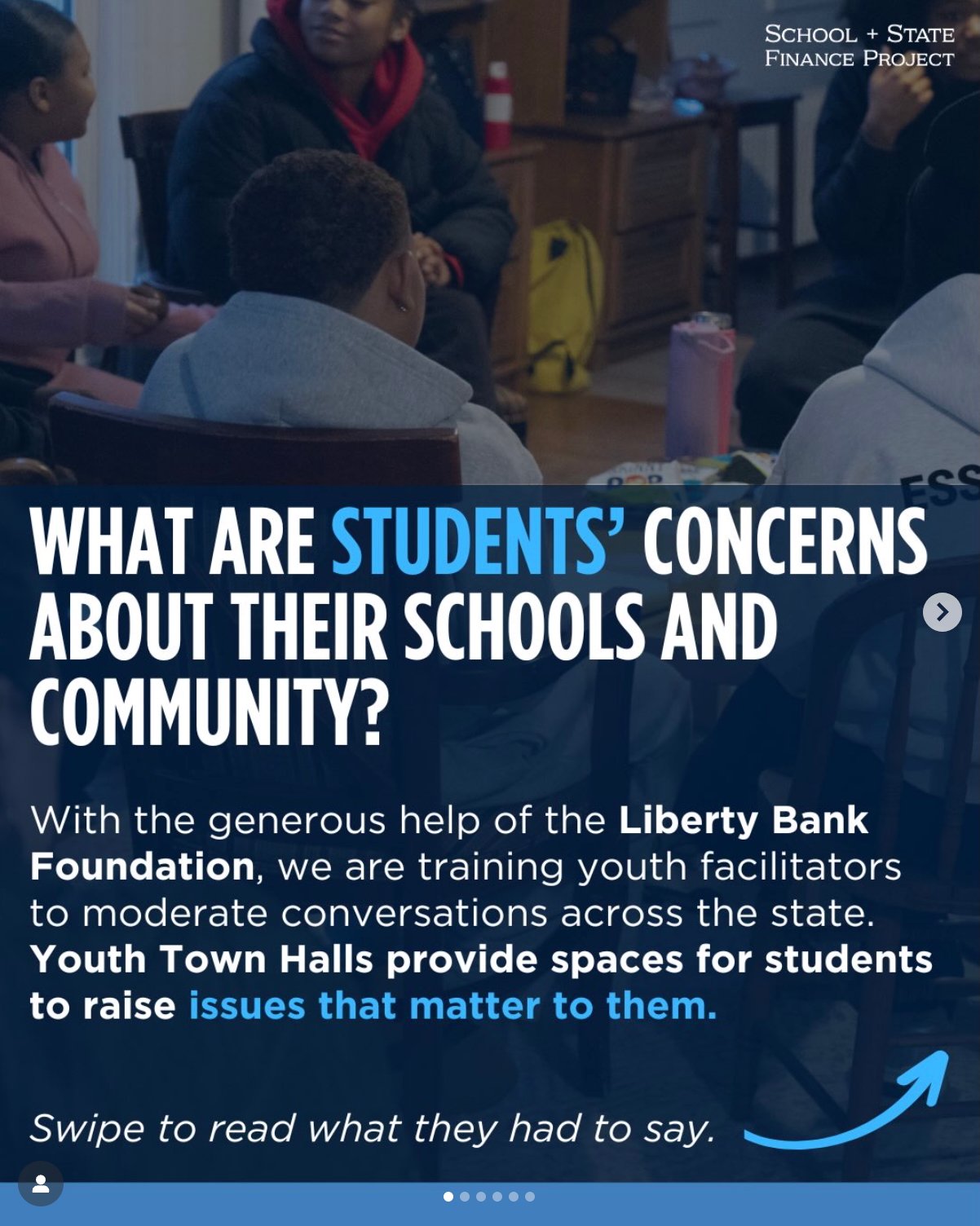 What are students' concerns about their schools and community?