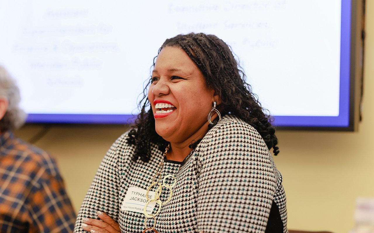 Typhanie Jackson serves as a panelist during the 2025 State of the Student Conference